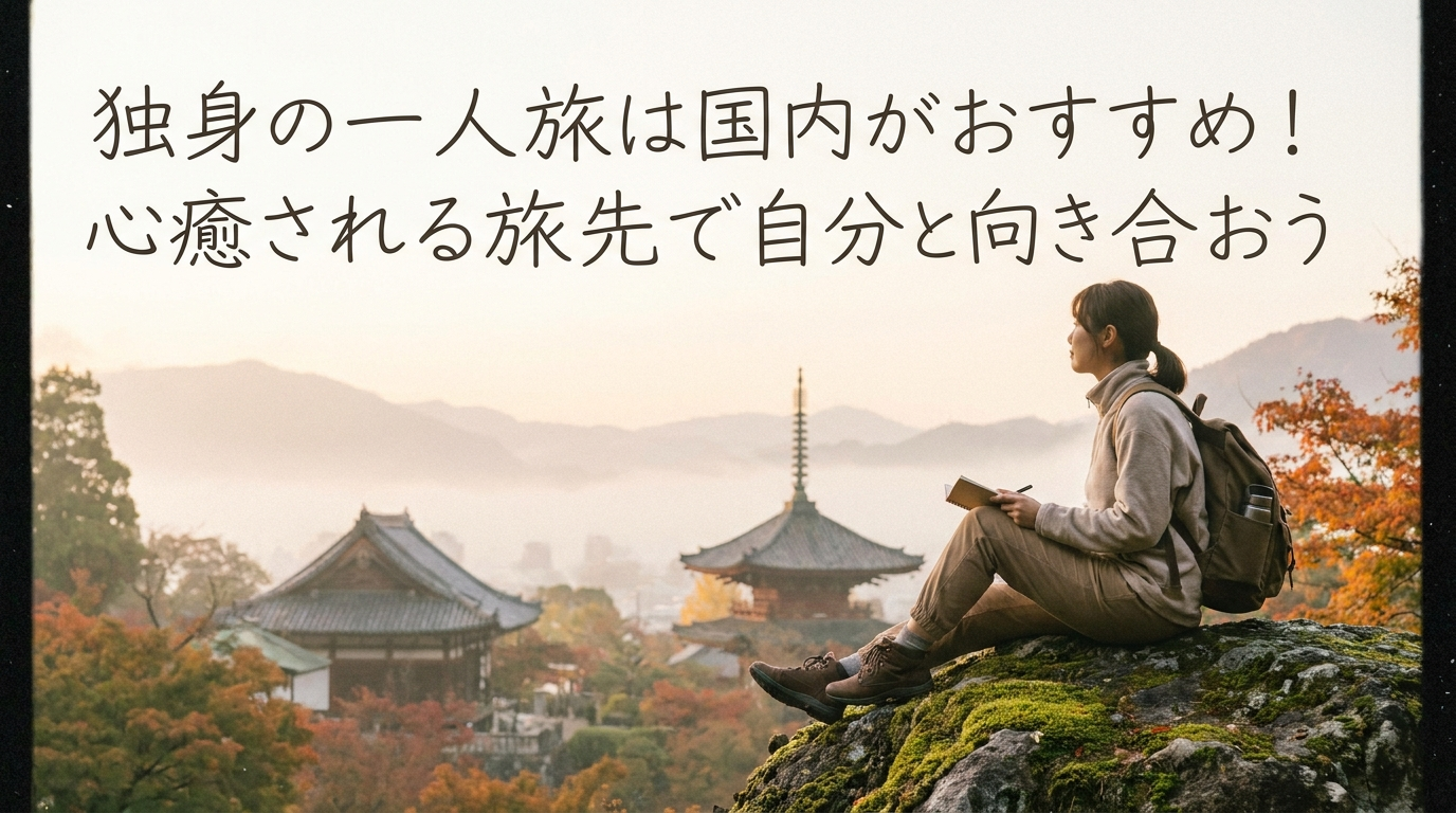 独身の一人旅は国内がおすすめ！心癒される旅先で自分と向き合おう