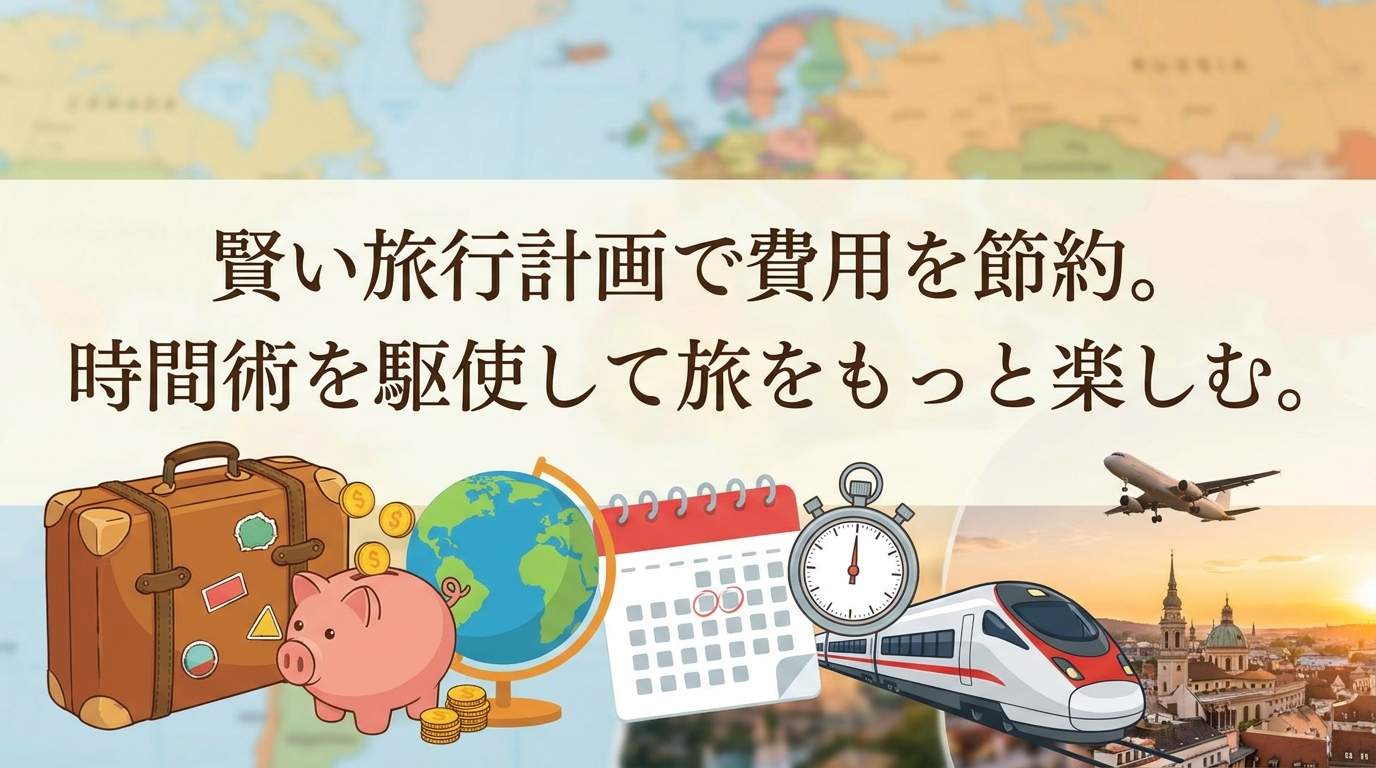 賢い旅行計画で費用を節約。時間術を駆使して旅をもっと楽しむ。