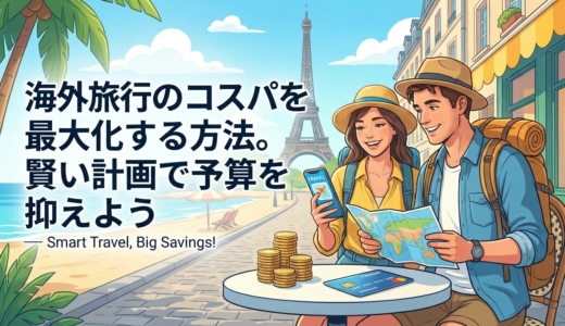 海外旅行のコスパを最大化する方法。賢い計画で予算を抑えよう