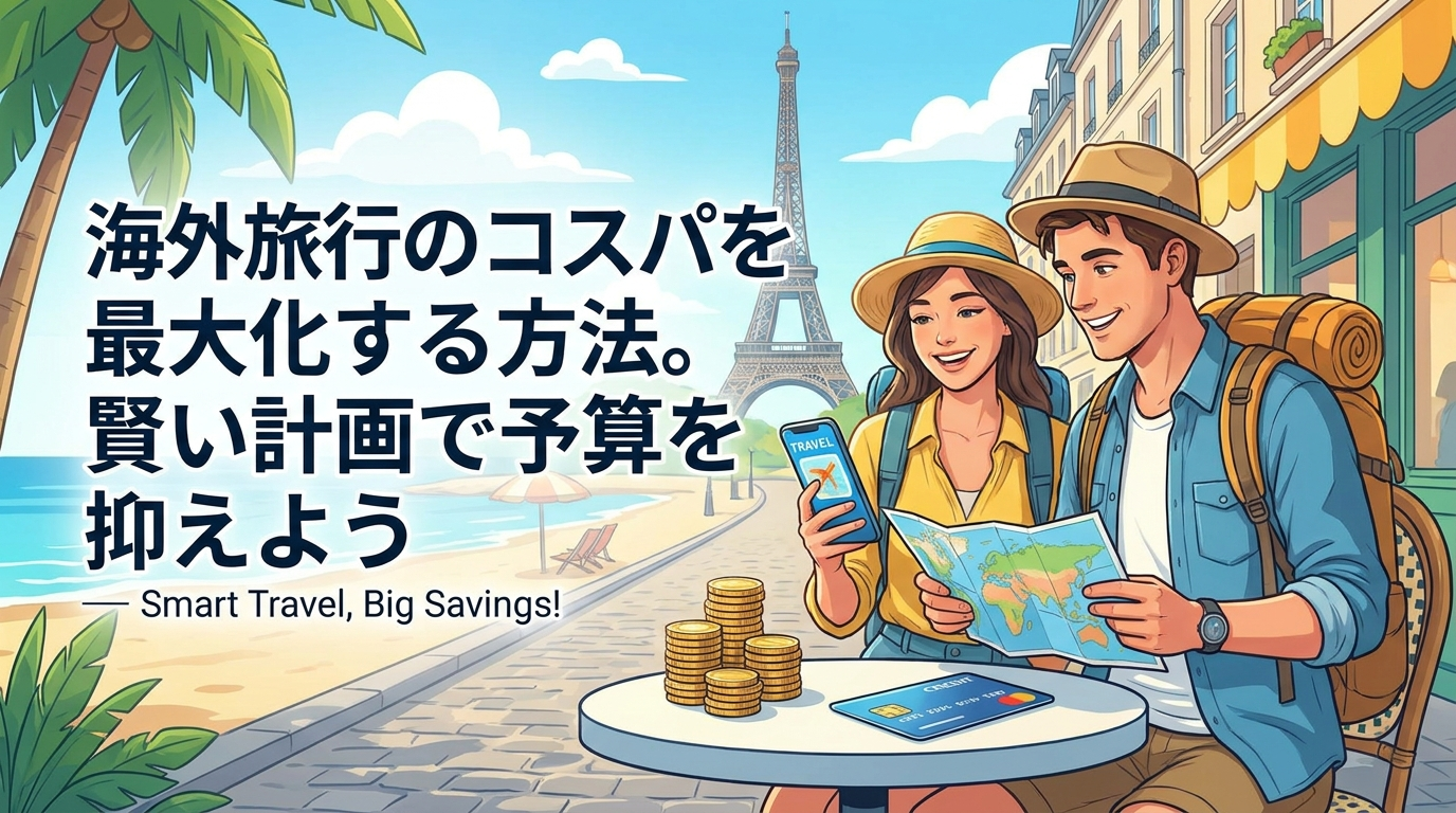 海外旅行のコスパを最大化する方法。賢い計画で予算を抑えよう