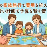 夏休みの家族旅行で費用を抑える方法。賢い計画で予算を賢く使う