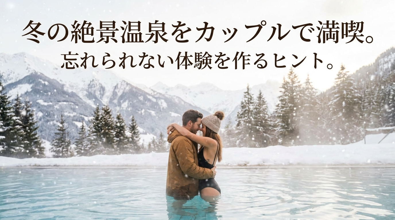 冬の絶景温泉をカップルで満喫。忘れられない体験を作るヒント。